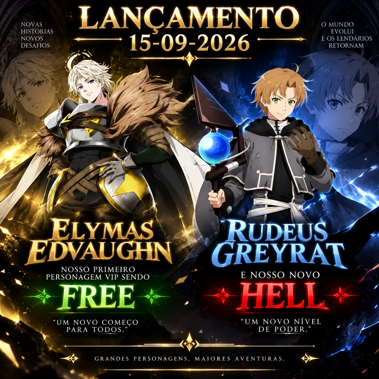 Novas vocacoes: Elymas Edvaughn e Rudeus Greyrat